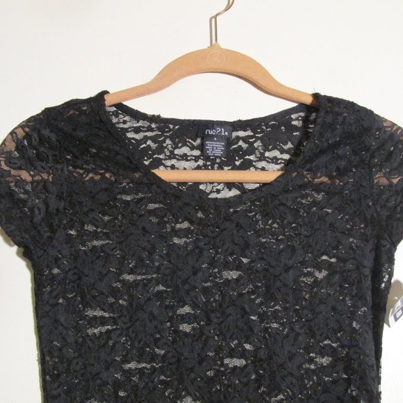 Rue21 Junior Lace Tee Top - Picture 3 of 7